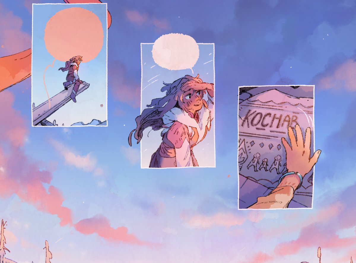 this is gonna be the last month of new kochab pages :') ⛅️we're down to about 10 pages left! kochab-comic.com