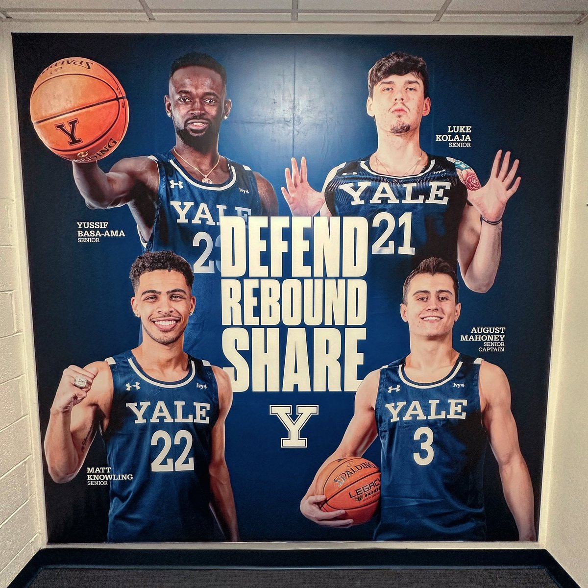 Celebrating this year’s senior class with our new locker room graphic 🔥 #ThisIsYale | #ClassOf2024