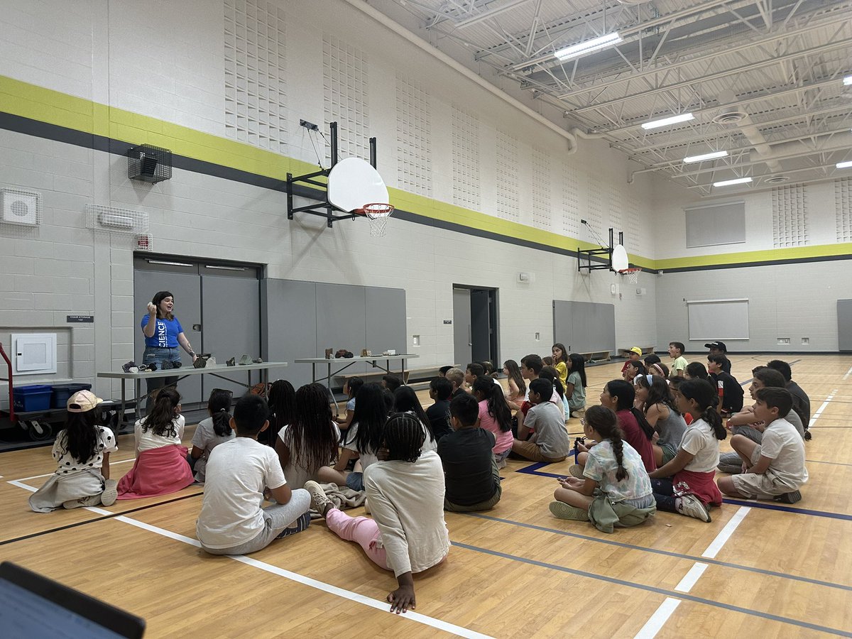 Our grade 4’s are excited to be learning about Rocks and Minerals! Thank you <a href="/UWaterloo/">University of Waterloo</a> Science department for coming out to teach our students.