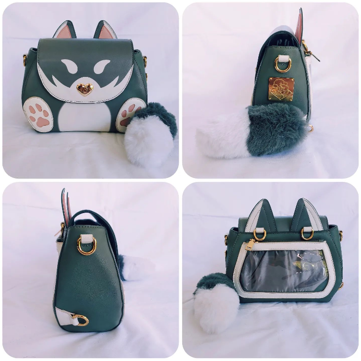 SlyBonsai's tweet photo. We are LIVE!! Here's a detailed look at the first goal, our WOLF bag! 🌸 Help fund our Animal Bag Series 2 collection by supporting the Kickstarter campaign (and grab yourself a sweet discount on one!) 🐺 https://t.co/An7woxOoeu https://t.co/Dhlsfn8em7