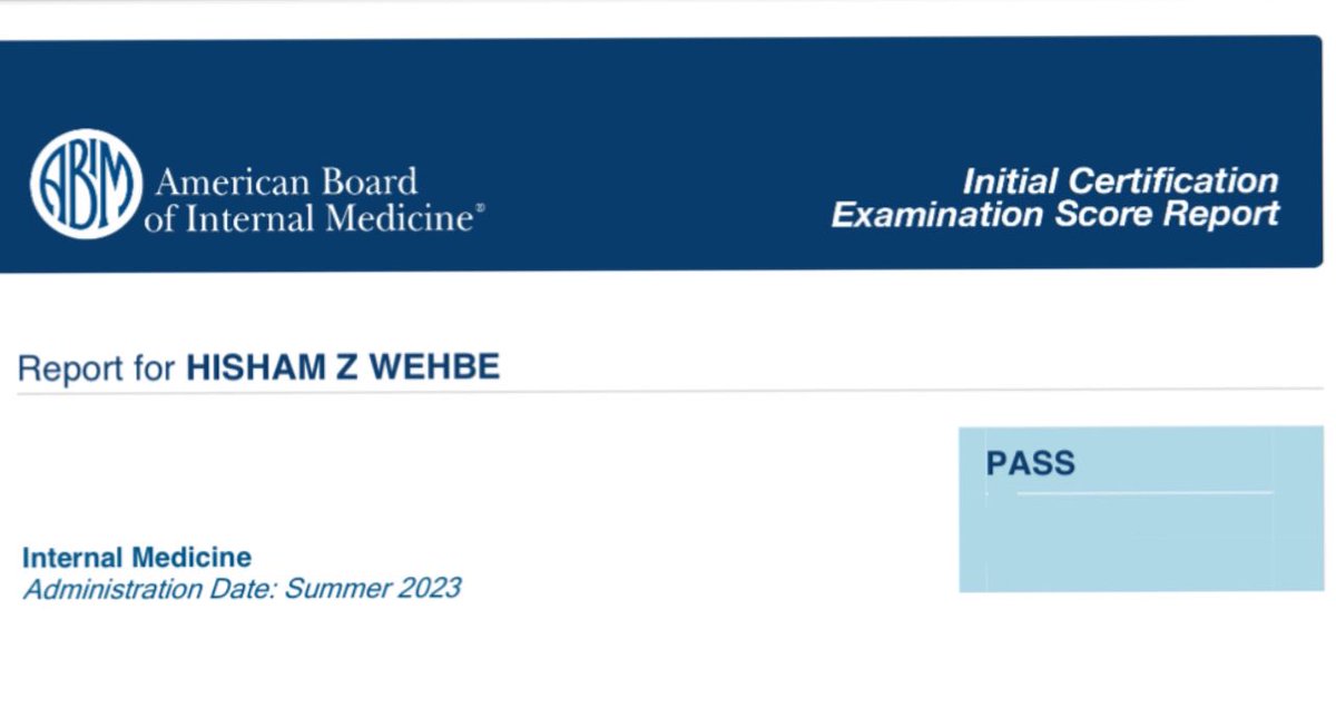 Internal Medicine Boards in the books✅✅✅ Board certified Internist at last🙌🏼 #ABIM #MedTwitter
