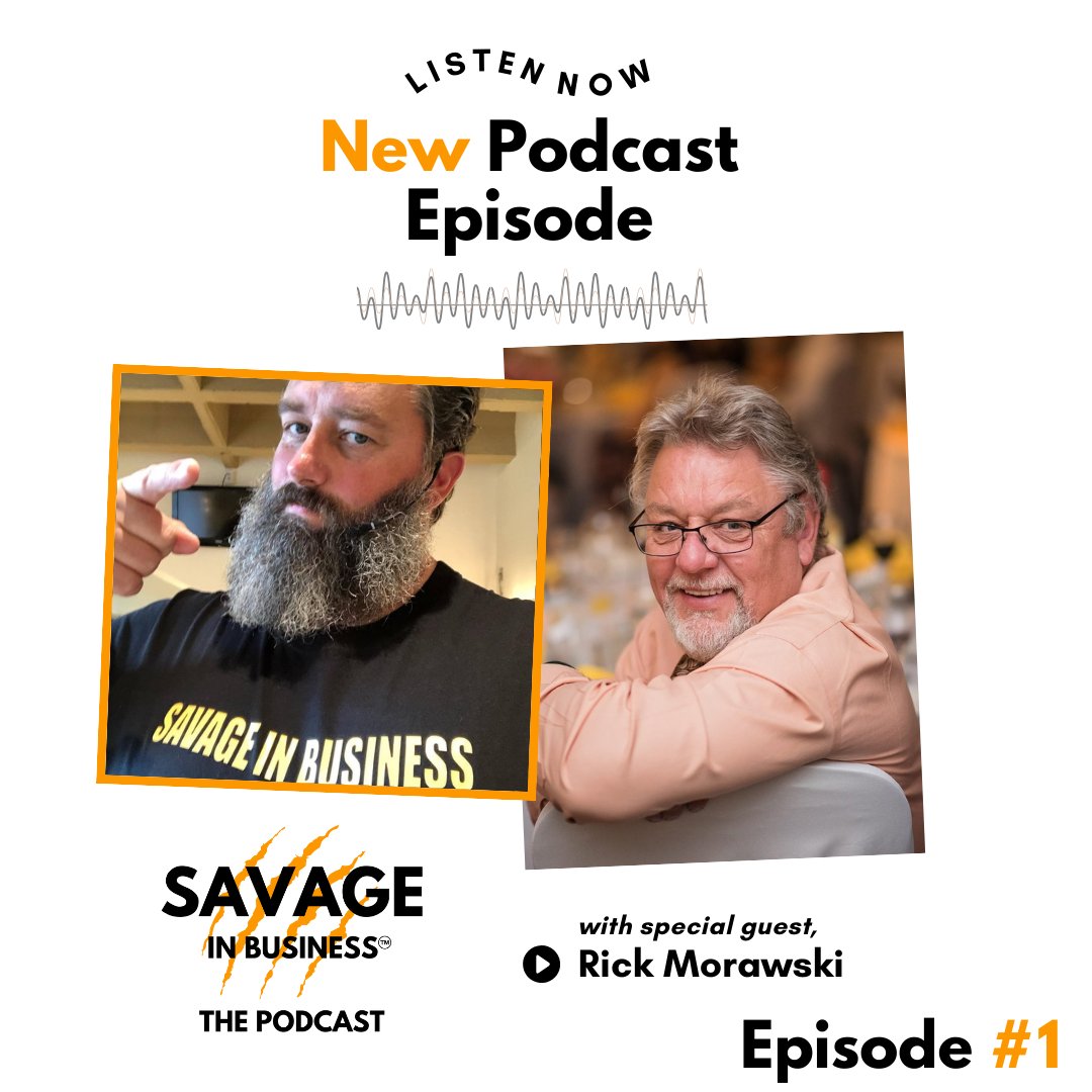 Savage In #Business - The #Podcast Episode 1 with Rick Morawski is LIVE!  
Check it: 👉 zurl.co/79iG   
#savageinbusiness #mitchcammidge #savageinbusinesspodcast #businesscoach #mentor #mccoaching #edmonton #canada #candianpodcaster #podcasts #yegpodcast