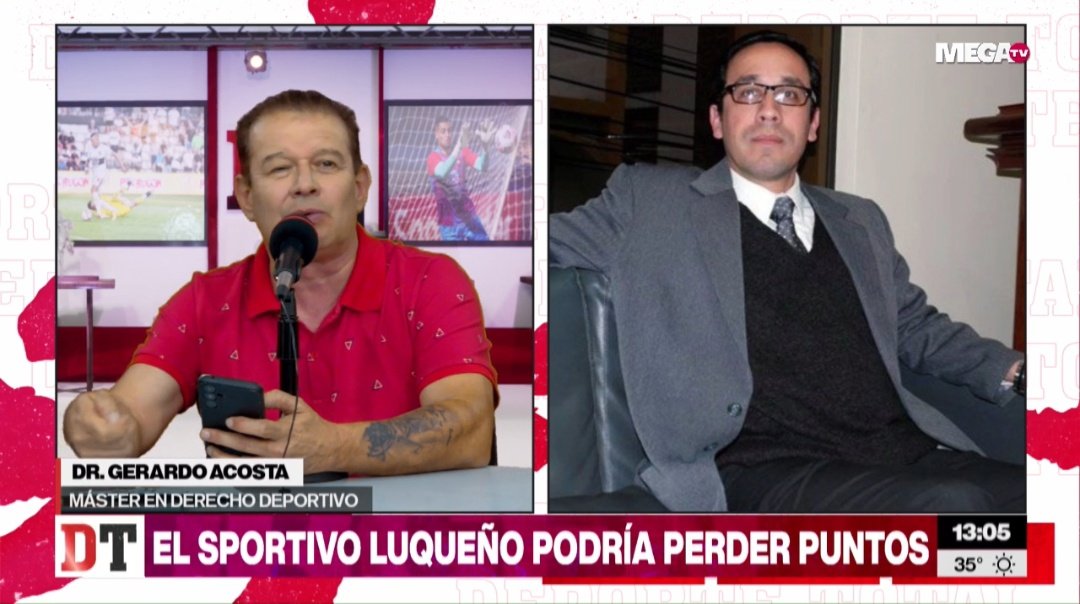 DeporteTotal780's tweet photo. #RodolfoGamarra "Lo primero que le van a aplicar es la multa, plazo de gracia y luego es que se aplica la pérdida de puntos. También estamos averiguando por el caso de Miguel Samudio".
🎙Dr. Gerardo Acosta, Abogado especialista en Derecho Deportivo
#DeporteTotal #780AM https://t.co/8YnEzo8zpr
