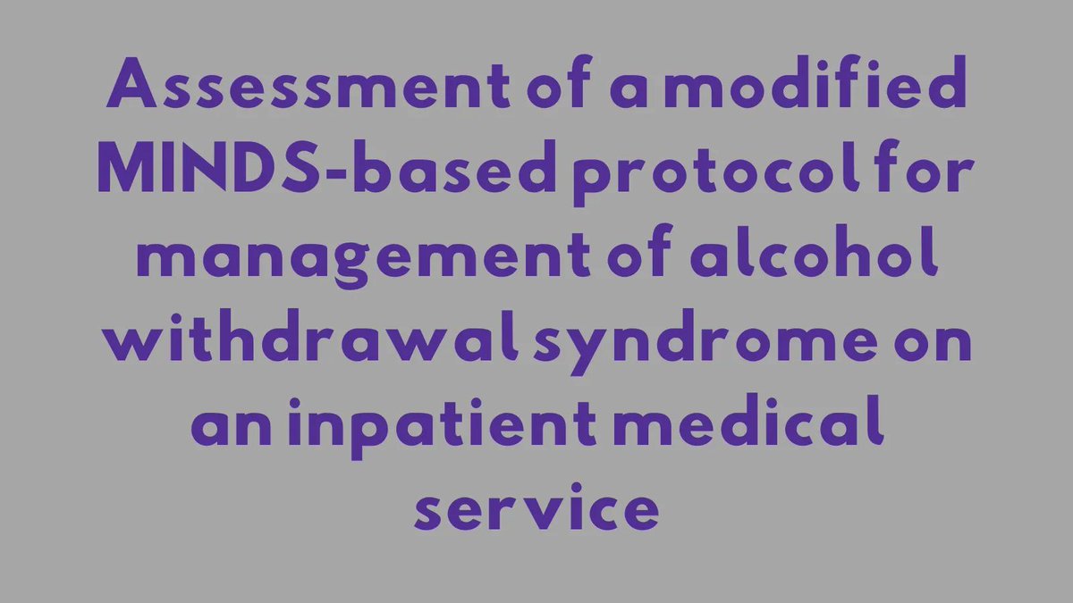 PharmacoJournal's tweet photo. Does a a novel symptom-based alcohol withdrawal syndrome protocol in a US Veterans cohort leads to significant clinical improvements in patient outcomes and safety? https://t.co/8sT4XYU5CR @accpamedprn https://t.co/B2iJiO5veR