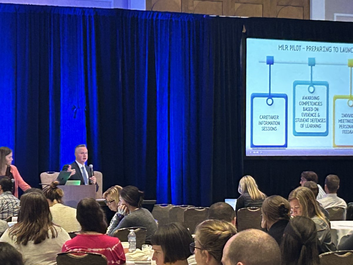 We love being in the room as @MendonUptonRSD, a GOA member, is presenting at the @MastTranscript Symposium today. We learned so much and enjoyed connecting with so many of you @jasoncummings1 #competencyed #CBL