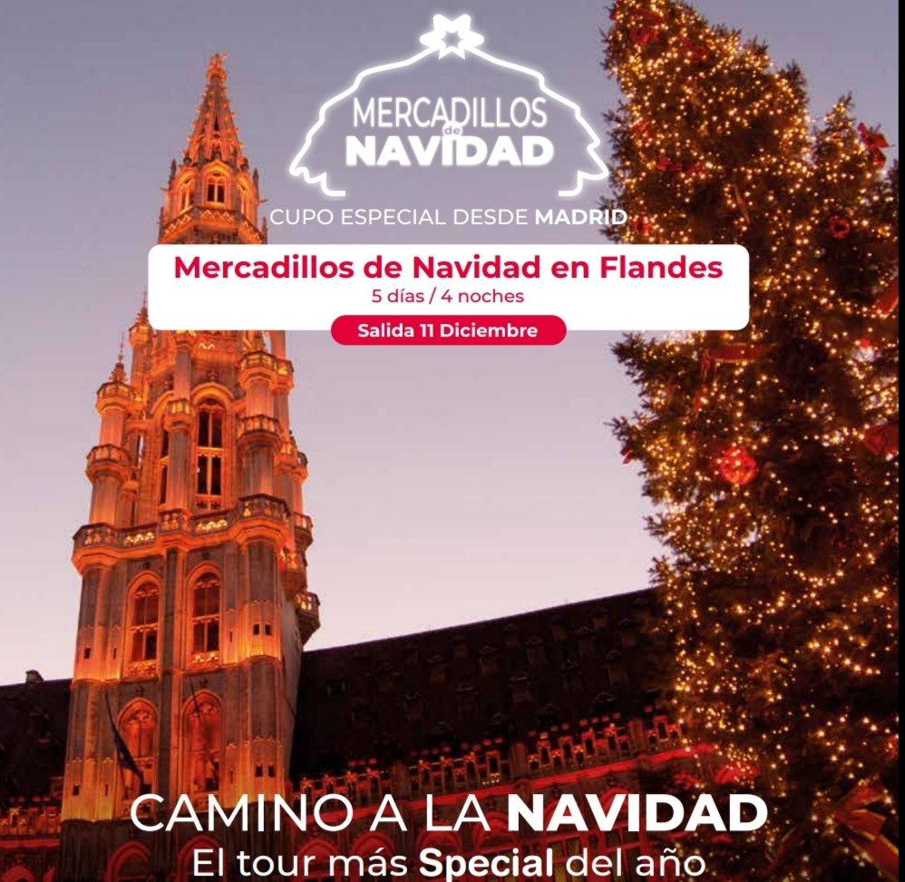 🗺️ OFERTA #GOINGTRAVEL

🇧🇪 Flandes
📌 5 días 
📅 11 - 16 Diciembre

La región #Flamenca de #Bélgica te espera estas navidades con una oferta de calidad. ¡Ven a disfrutar!

ℹ️ Más información
📞 931426050
🌐 Goingtravel.com

#Flandes #Vacaciones #Holidays