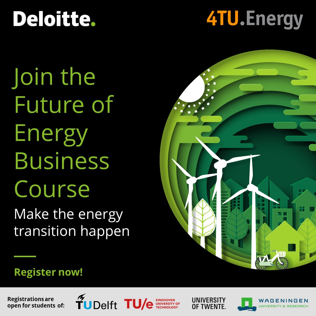 Join Future of Energy Business Course (Nov 14 - Dec 16) by <a href="/Deloitte/">Deloitte</a> in collaboration with <a href="/4TUFederation/">4TU Federation</a> : 4 workshops, certificate, and free! Apply by Oct 22: lnkd.in/dmzFku57