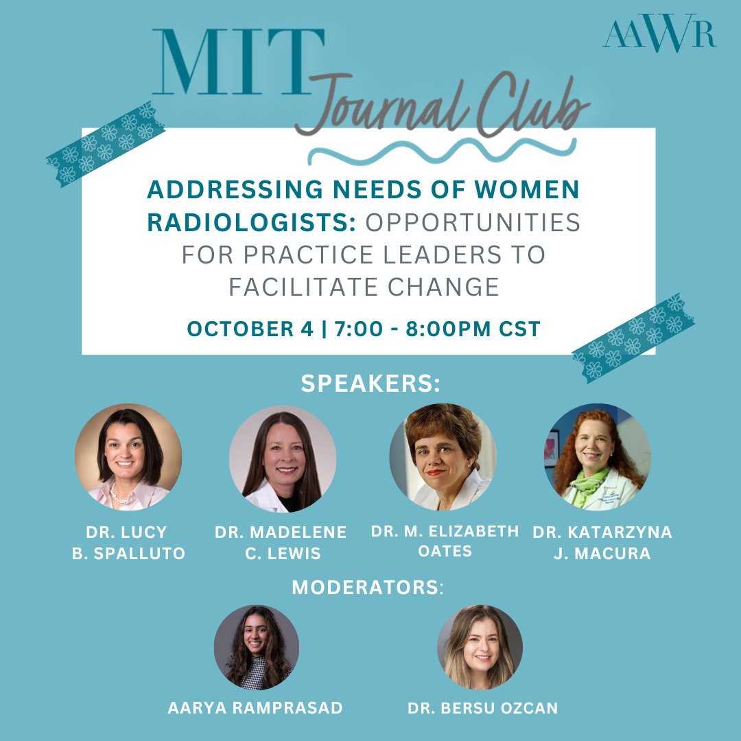 Will you be joining us tomorrow for our AAWR MIT Journal Club webinar? Secure your spot TODAY to join us as we discuss the opportunities for practice leaders to facilitate change in their organizations! 

bit.ly/3rmfoxy