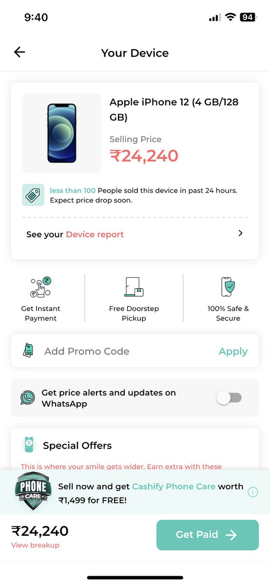 Satoshi_Arenaa's tweet image. Hey @Cashify_  MUH ME LOGE YA PEECHAY?🤬

Kutto 
Mjay dedo itne me minted with box and bill iphone 12 128gb 
#Suar scam company 
#CashifyScam