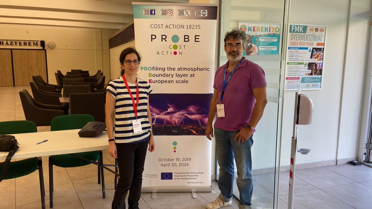 Investigadores do ICT Daniele Bortoli e Vanda Salgueiro na reunião do projeto PROBE COST Action – Profiling the atmospheric boundary layer at European scale 🔝🔝👏👏
icterra.pt/index.php/2023…