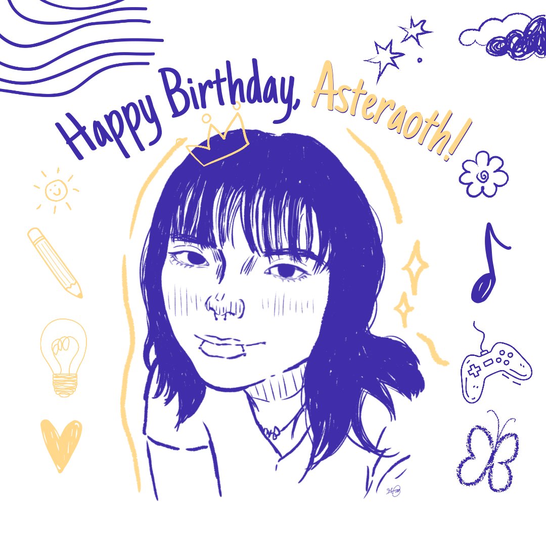CAsteraoth18's tweet photo. Today is Asteraoth Day!  🥳

Happy 24th birthday to our dear lovely author, @asteraothwp! Enjoy your special day, ate. We love you, always, in all ways.  💗 #24NaSiAsteraoth 🪷

Show some love by greeting asteraoth a happy birthday on the comment section. ❤️‍🔥 https://t.co/kniii2wUah