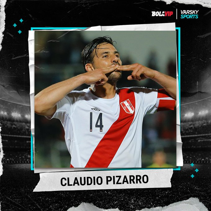 VSportsTM's tweet photo. Claudio Pizarro 🇵🇪 cumple 45 años. Sinónimo de gol. Uno de los máximos artilleros extranjeros de la historia de la Bundesliga. Top scorer de Werder Bremen.

🏆6 Bundesliga
🏆6 Copa 🇩🇪
🏆3 Supercopa 🇩🇪
🏆2 Intercontinental/MdC
🏆2 Copa de la Liga 🇩🇪
🏆1 UCL
🏆1 Supercopa 🇪🇺 https://t.co/0FYN1brWMU