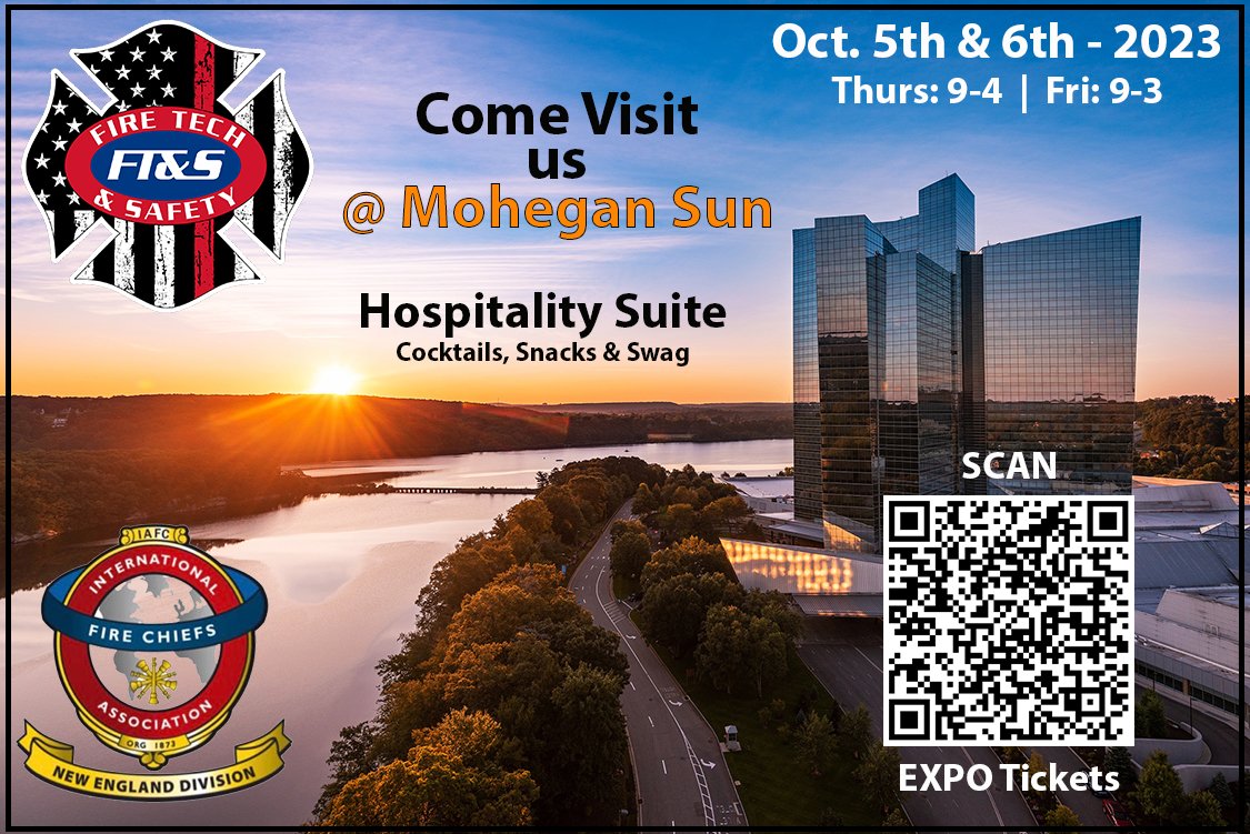 Come for the show, stay for a cocktail ;) See you at the Fire EMS Expo 2023! <a href="/FireTechUSA/">Fire Tech and Safety</a> <a href="/NEFireChiefs/">New England Association of Fire Chiefs</a>