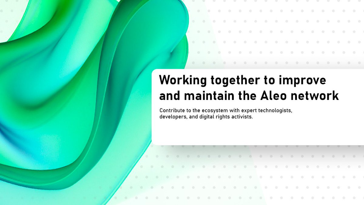 Jay83861777's tweet photo. Join the core team building Aleo and start contributing.

#Aleo network is devoted to educating the public on the potential of applied cryptography and specifically zero-knowledge proofs

Check open roles - https://t.co/hA1g0xg44m

@AleoHQ https://t.co/C7xW1zx0ef