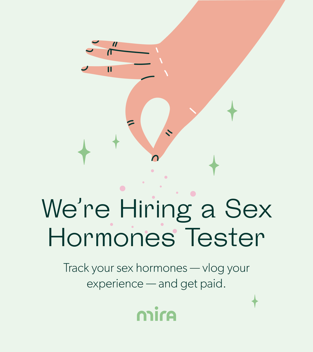 Come work with us 💚 Our goal is to explore the relationship between hormones, sex drive, and emotions in order to narrow the gap in sexual education. 

Find out more &amp; Apply here: miracare.com/careers/sex-ho…