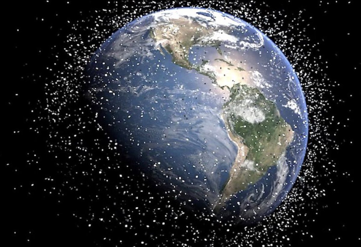 Space pollution : are we done yet ? Pic credit : NASA #spacepollution