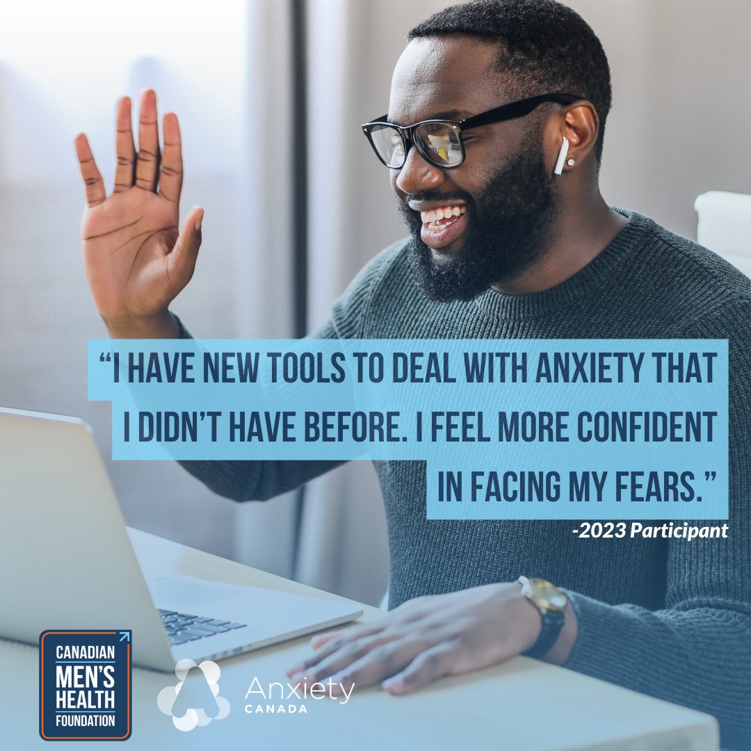 Apply now! CMHF &amp; <a href="/Anxiety_Canada/">Anxiety Canada</a> are proud to expand men’s #MindShiftGroups and support more men with mild to moderate #anxiety.

The 8-week fall program starts Oct. 25, providing virtual group therapy for 12 men.

--> dcm.tips/3Lys37i