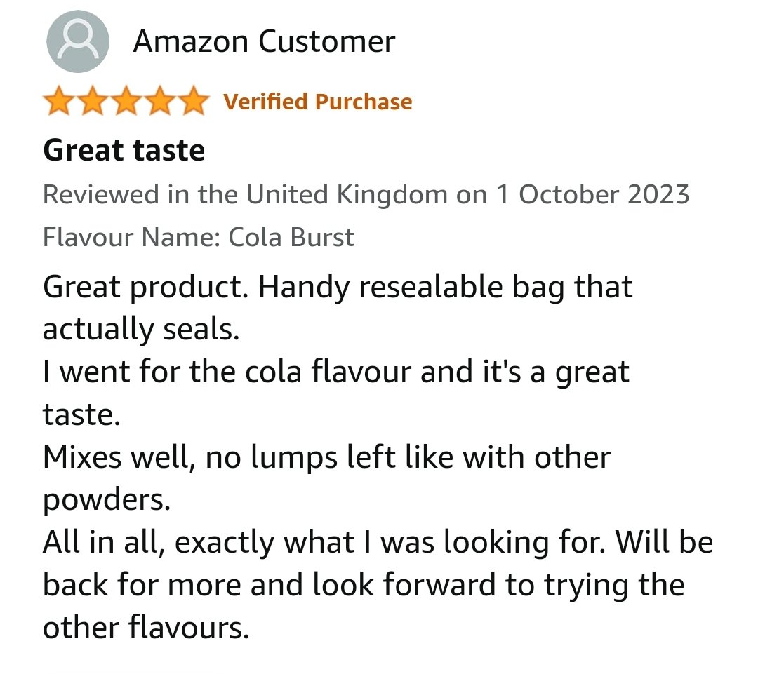 We just dropped a new product line on Amazon and the first reviews are coming through. The NPD team can make everything taste *so* good these days ✊️