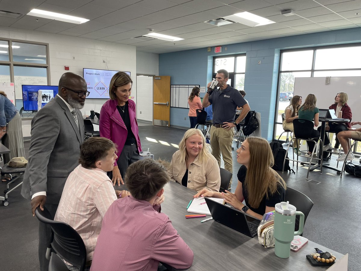 Thank you <a href="/IAGovernor/">Gov. Kim Reynolds</a> for coming to <a href="/AnkenySchools/">Ankeny Schools</a> to talk with our teams and learn more about our authentic project based learning.