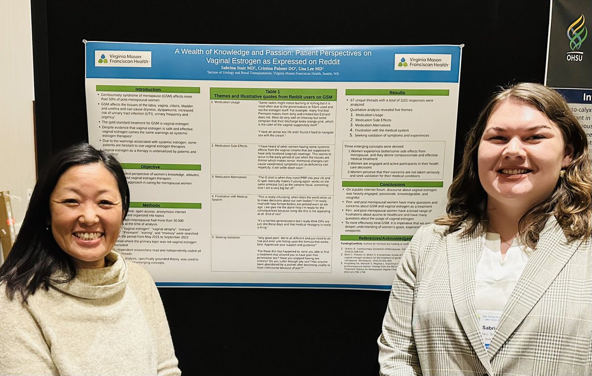 VirginiaMasonUrology (@vmurology) on Twitter photo <a href="/StairSabrina/">Sabrina Stair MD</a> presents our work on women’s perspectives on vaginal estrogen at the Western Section AUA #wsaua23 #WomensHealth #GSMguidelines #patientcentered pubmed.ncbi.nlm.nih.gov/37716457/ @RachelRubin <a href="/StairSabrina/">Sabrina Stair MD</a> presents our work on women’s perspectives on vaginal estrogen at the Western Section AUA #wsaua23 #WomensHealth #GSMguidelines #patientcentered pubmed.ncbi.nlm.nih.gov/37716457/ @RachelRubin