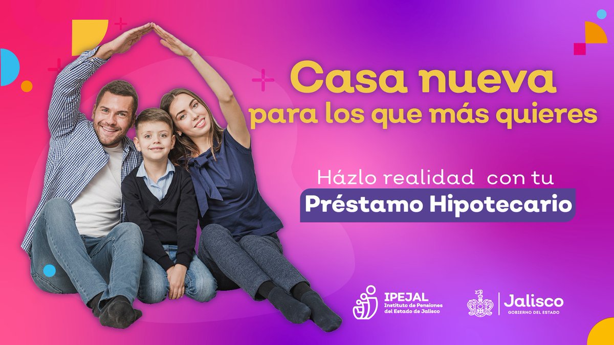 ipejalgob's tweet photo. Es momento de invertir y darle un hogar a tu familia.
Solicita un préstamo hipotecario.
Conoce más sobre los beneficios de adquirir tu crédito ingresando a https://t.co/1gvbGwJuhs
No olvides agendar tu cita en https://t.co/J7Z23BbI1I
#OrgulloIPEJAL https://t.co/mhBv1lmKpX