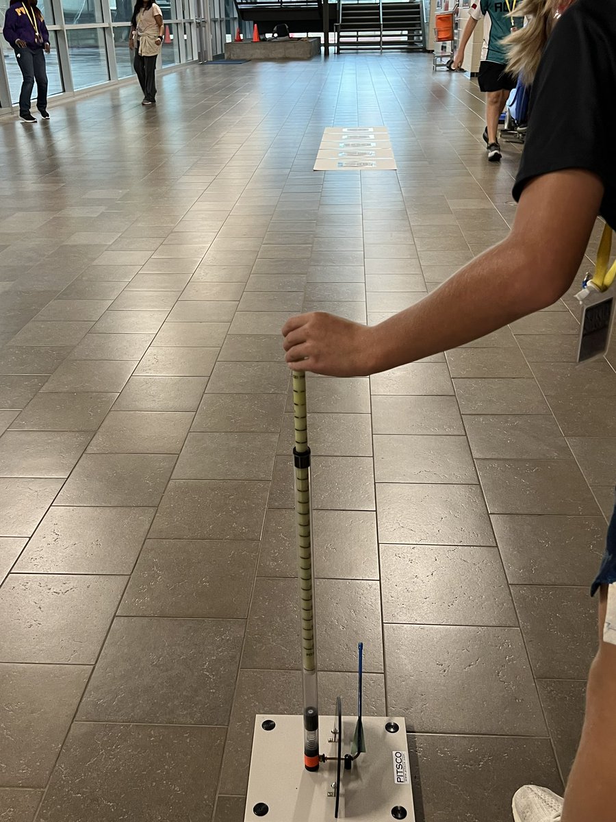 Coach <a href="/kylerobeau/">Kyle Robeau</a> Principles of Applied Engineering class testing out simple gliders they created! Love to see the students having fun while learning! <a href="/salyardsms/">Salyards MS</a> #BengalMagic