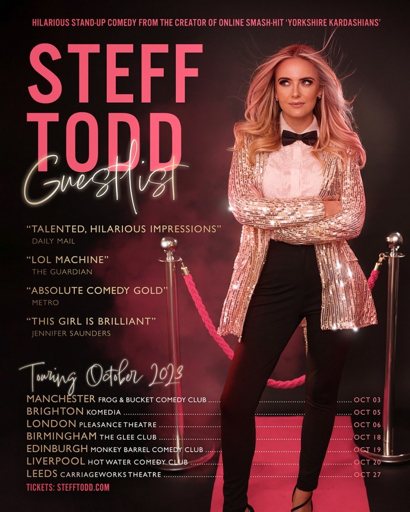 Great night with lots of laughs thanks to the super talented <a href="/SteffTodd/">Steff Todd</a> who kicked off her first stand up tour at the <a href="/frogandbucket/">Frog and Bucket MCR</a> in Manchester tonight. #YorkshireKardashians