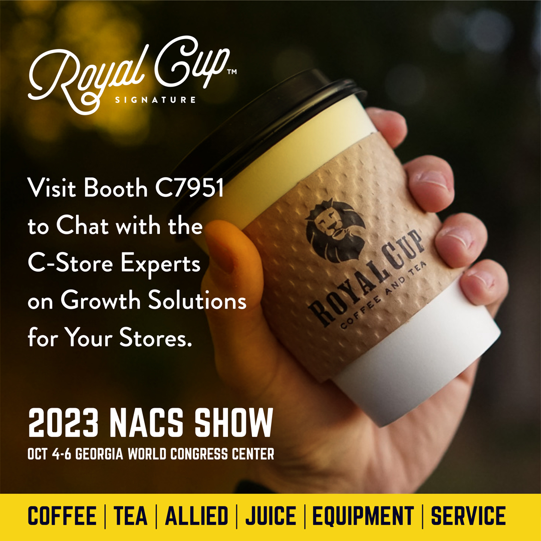 We'll be at the #NACSShow TOMORROW, 10/4!

Come see us at Booth C7951 for incredible cold brew, hot coffee, signature teas and more.

Schedule a meeting at the booth: nacs.royalcupcoffee.com/nacs-2023-land…

#drinkroyalcup #royalcupcoffee