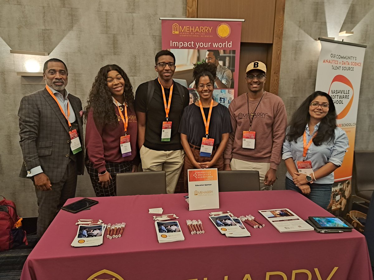 SACSMeharry's tweet photo. Honored to be among the brightest minds in data science at the #NashvilleAnalyticsSummit! Our team is eager to soak up knowledge, exchange ideas, and empower data-driven strategies.
#NashAnalytics https://t.co/xSv3G2OEHO