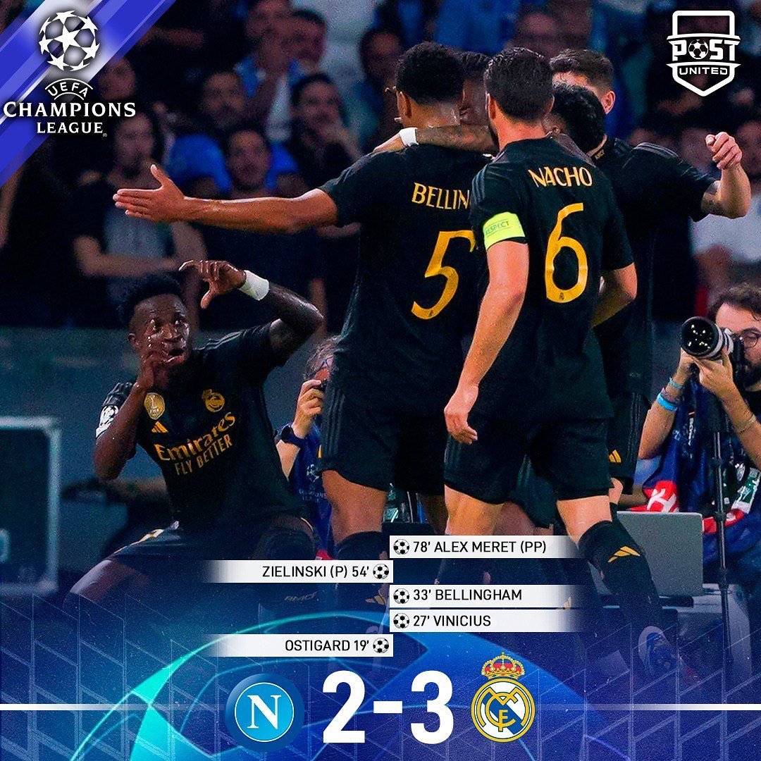 yarrechea287's tweet photo. ..::Una vez más prevalece el #ADN 🧬 de las #Remontadas, en un partido complicado para el #Real_Madrid, que termina con un score final de 3-2, goles de #Vini_Jr🕺🏽🇧🇷 , #Jude_Bellingham 🫲🫱 y el autogol de Meret 🤦🏾♂️ (para mí golazoooo de #Valverde 🦅)::..
Noches Mágicas ✨🤩🤘 https://t.co/TRiPAGOaic