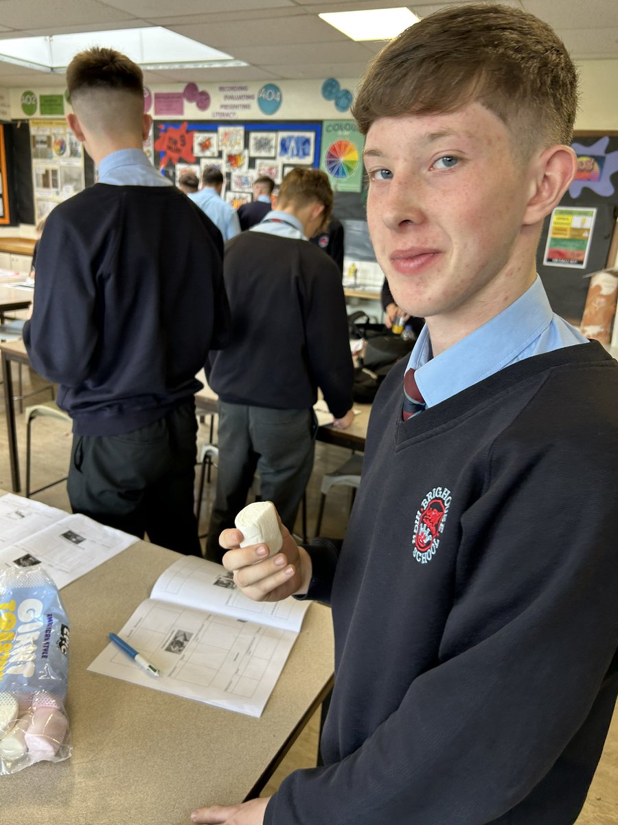 Y11s sampled some ‘sugary Performance Enhancers’ today as they discovered the side effects of PEDs. 
Here we have our ‘Growth Hormone Giant marshmallows’