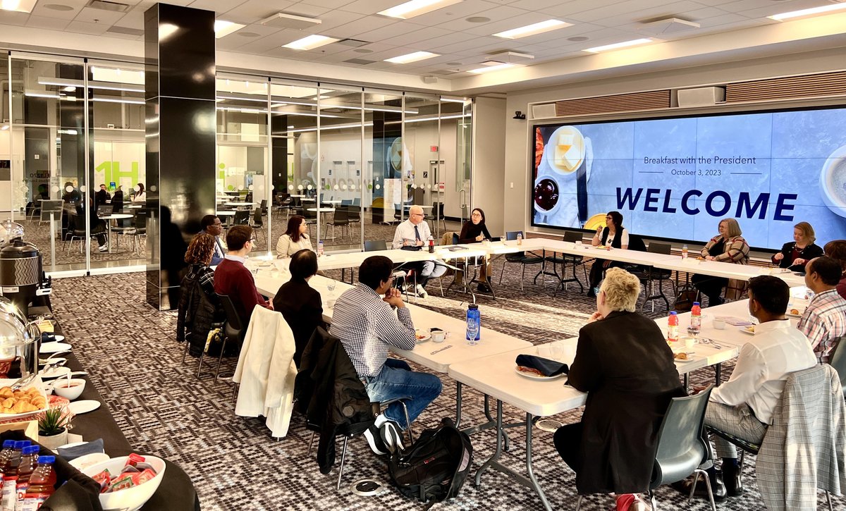 Thank you to the MRU employees who joined me for breakfast this morning. I had a wonderful time catching up with some familiar faces and meeting a few new colleagues for the first time. Can’t wait to host this again in the winter semester.