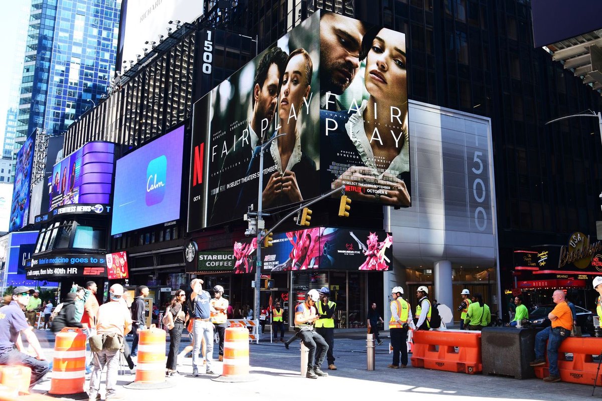 Times Square babbyyyyyyy! FAIR PLAY in theaters now
