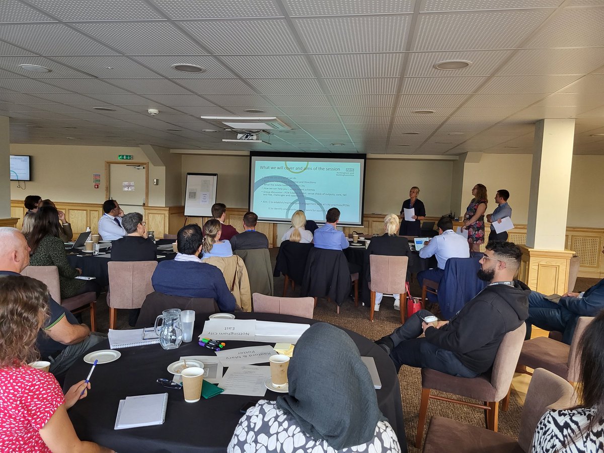 michellTilling's tweet photo. Another fab TCGP event last week- this time bringing people together  to understand how we can better use estates to support Thriving City General Practice! Thanks to @Notts_ICS and @ncitycare estates colleagues &amp; our amazing @NottmCityPBP Locality team - exciting things ahead! https://t.co/tu0I1NyS84