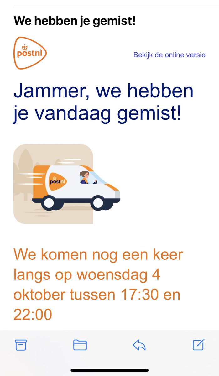 BerberavanT's tweet photo. @PostNL en nu? Heb extra betaald voor avondlevering vanavond…jullie doen het voorkomen alsof ik niet thuis was https://t.co/h0X4OgSqIQ