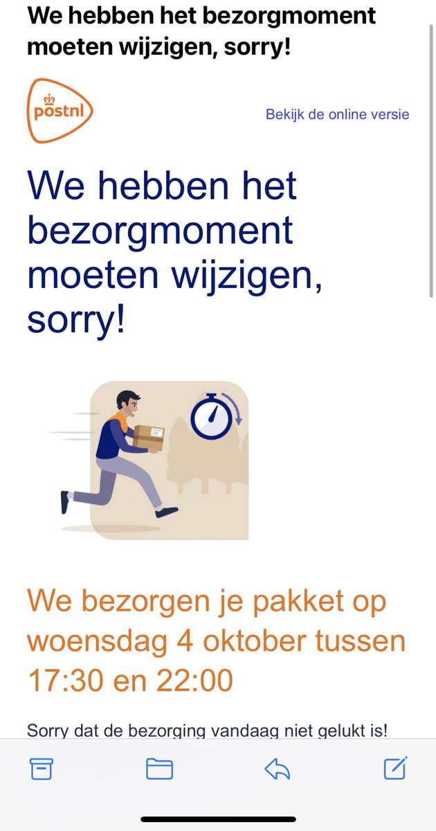 BerberavanT's tweet photo. @PostNL en nu? Heb extra betaald voor avondlevering vanavond…jullie doen het voorkomen alsof ik niet thuis was https://t.co/h0X4OgSqIQ