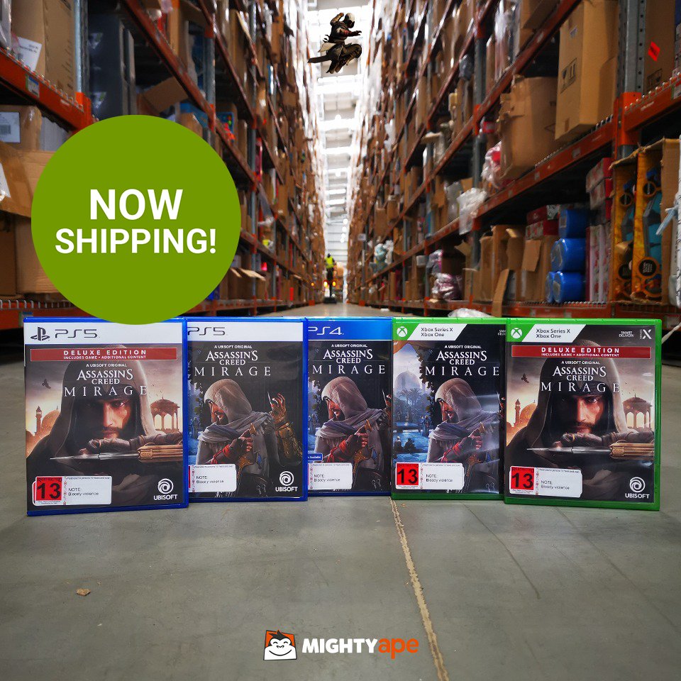 Assassin's Creed: Mirage is NOW shipping! mghty.pe/3LGLzi7