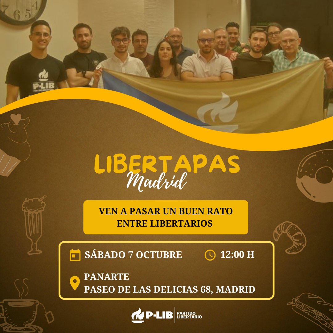 Hablemos de Libertad!😉
🗓️ Sábado 7 de Octubre - 12:00h
📌 PanArte
🛣️ Paseo de las Delicias 68, Madrid
- maps.app.goo.gl/eXkSvGpEWasbCo…