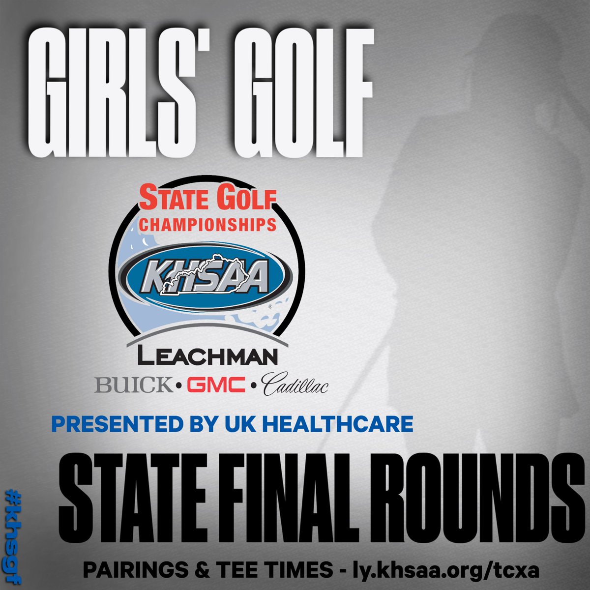 Great Day 1. Pairings and tee times available at ly.khsaa.org/tcxa
or in Golf Genius ID BGGIRLS23