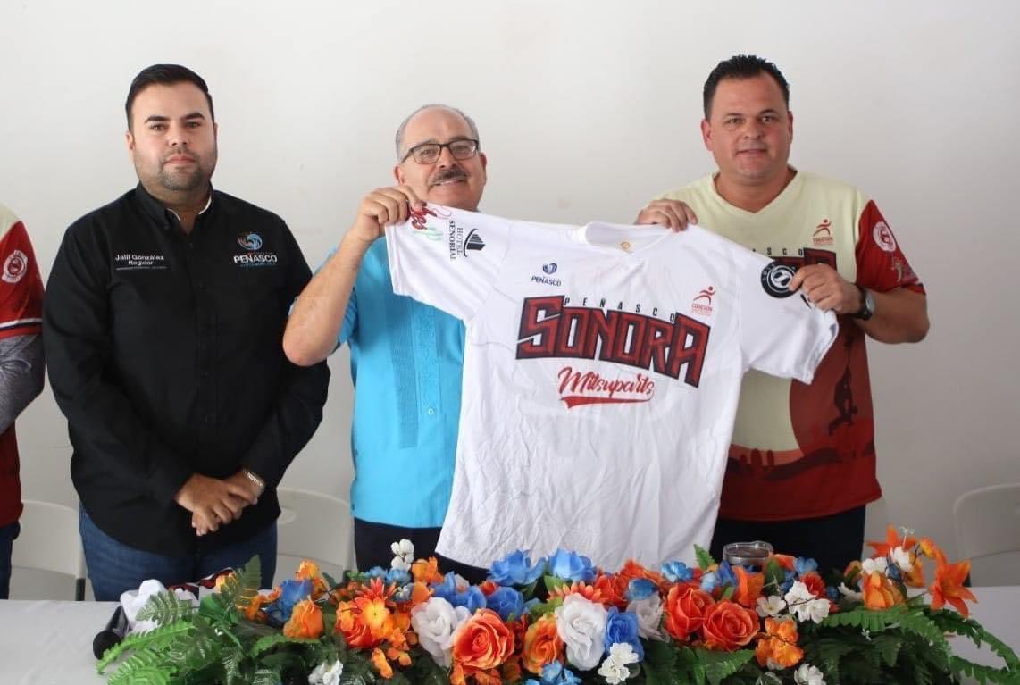 FEBeisbol's tweet photo. Presentan a Sonora en Puerto Peñasco.

Se realizó la presentación oficial del representativo de Sonora que participará en el Nacional de Béisbol de Primera Fuerza en Ensenada el cual se va a celebrar del 06 al 14 de octubre. https://t.co/2CtXgztkdq