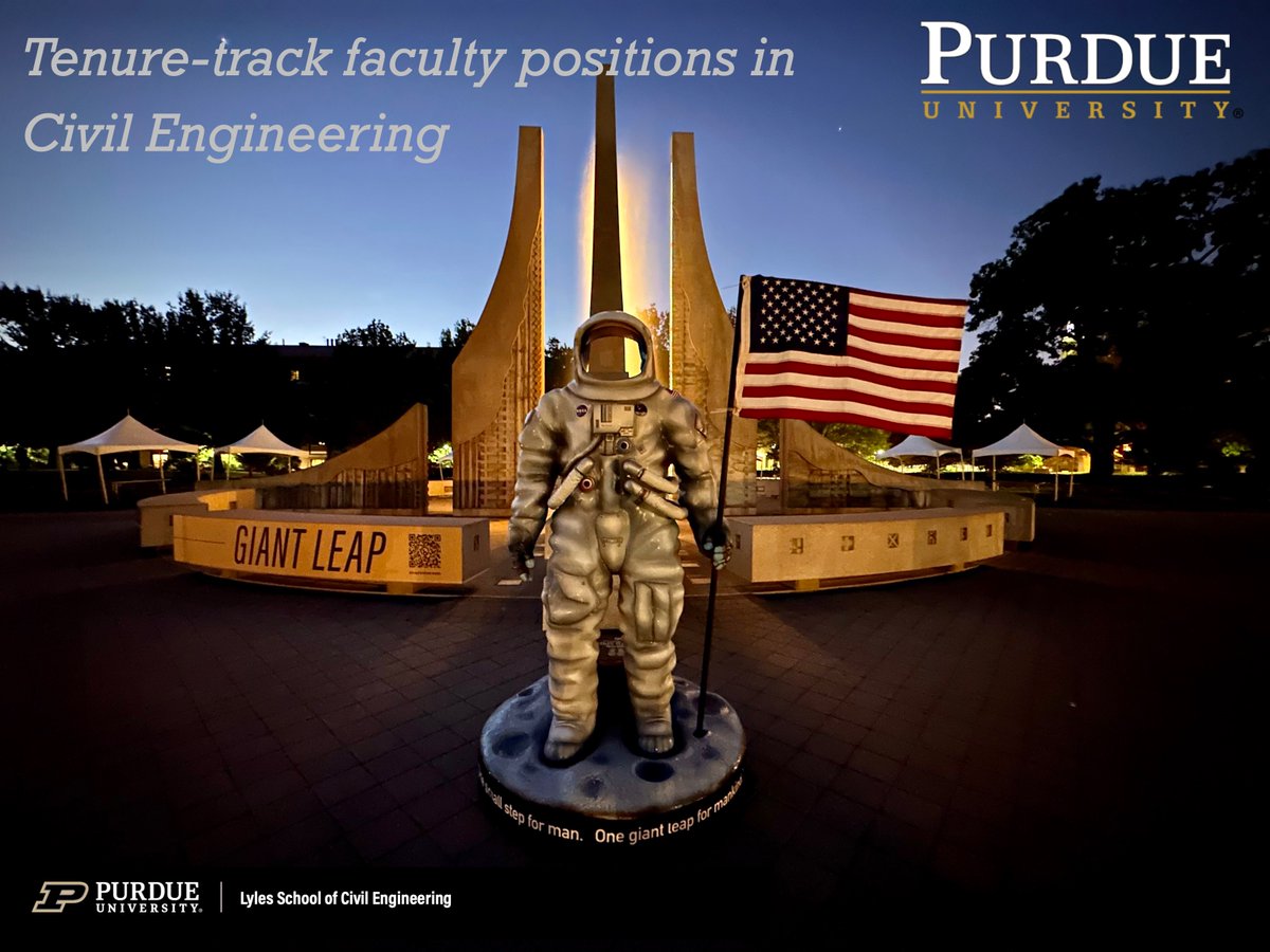 Pablo Zavattieri (@pablozavattieri) on Twitter photo Exciting Tenure-track Opportunities in @PurdueCE š Join us and be part of our new vision of "Engineering for Humanity." šļøšæšŖš¤
Apply here: tinyurl.com/PurdueCE
#EngineeringforHumanity #civilengineering #facultyposition #academia #tenuretrack <a href="/PurdueEngineers/">Purdue Engineering</a> Exciting Tenure-track Opportunities in @PurdueCE š Join us and be part of our new vision of "Engineering for Humanity." šļøšæšŖš¤
Apply here: tinyurl.com/PurdueCE
#EngineeringforHumanity #civilengineering #facultyposition #academia #tenuretrack <a href="/PurdueEngineers/">Purdue Engineering</a>