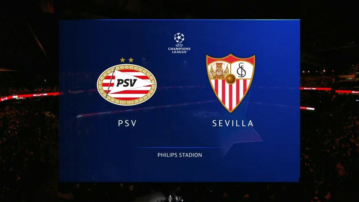 PSV vs Sevilla Live Streaming and TV Listings, Live Scores, Videos - October 3, 2023 - Champions League
