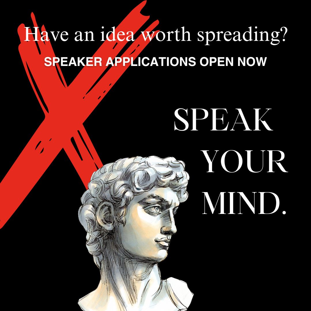 TEDxCUBoulder's tweet photo. Have an idea worth spreading? Apply to be a speaker today through the link in our bio by October 15th! ❌ #TEDxCU #speaker https://t.co/8f3vJKHzkd