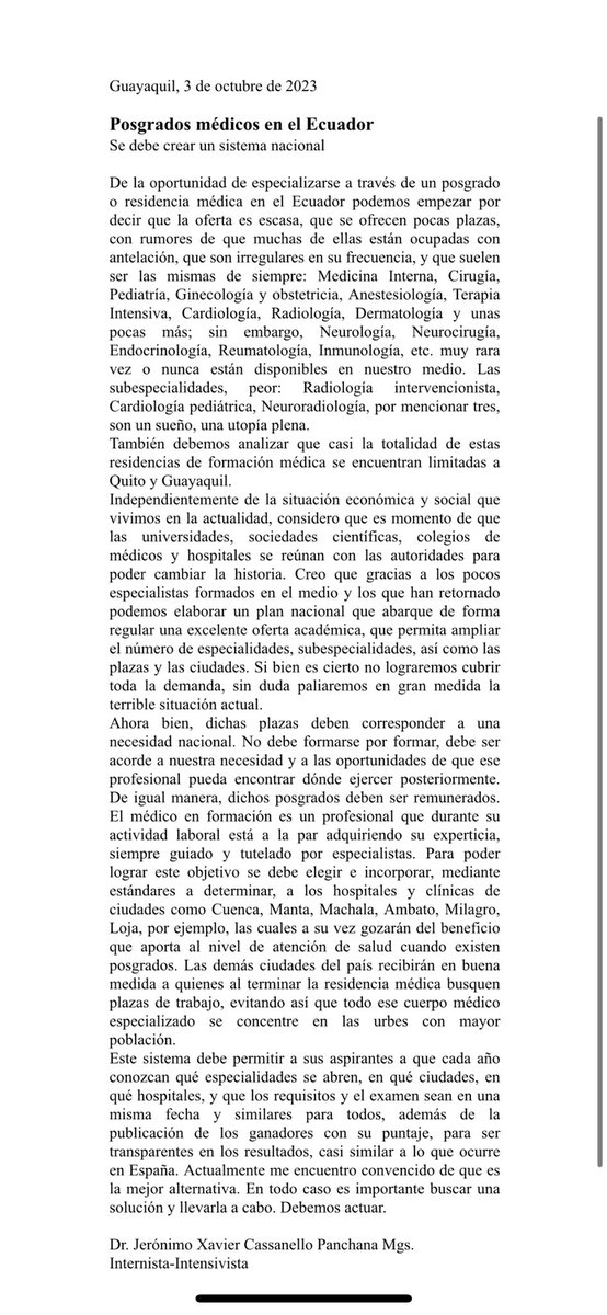 xass76's tweet photo. Posgrados médicos para especializarse en Ecuador https://t.co/jtsdVwkMnJ
