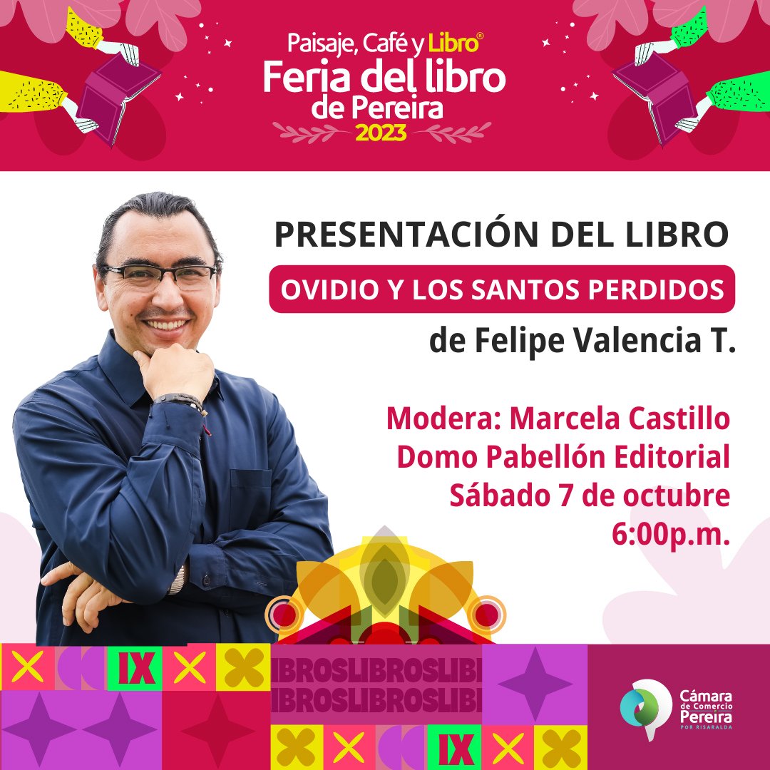 CalixtaEditores's tweet photo. A partir de mañana nos vemos en la Feria del Libro de Pereira 📚🖤 https://t.co/eYJMhQPzlS