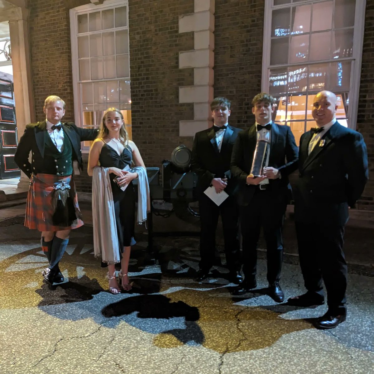 What a wonderful evening with The Hounorable Artillery Company. @wellingtoncollege CCF senior cadets were hosted at Armoury House. The Company graciously presented us with a silver shell fired at The Duke of Edinburgh's funeral.