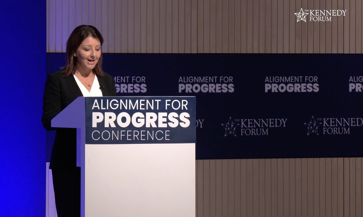 kennedyforum's tweet photo. We are thrilled to have @CDCDirector Dr. Mandy Cohen Align for Progress with us! Sheโs on stage now sharing insights from the @CDCgov.
#AlignmentforProgress https://t.co/RbU5f13SLY