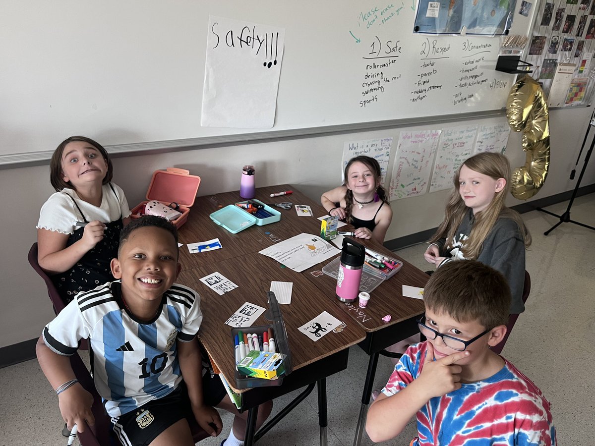 chardenbrook3rd's tweet photo. Working on Digital Citizenship with this years 3rd grade! We learned through @CommonSenseEd about media balance and times it is important to be device free. We discussed times involving safety, concentration, respect, and sleep. Classes made PSA posters to hang around the school https://t.co/KTFV9aQ9fi