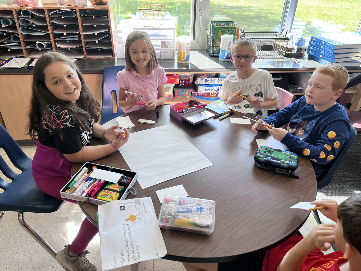 Working on Digital Citizenship with this years 3rd grade! We learned through <a href="/CommonSenseEd/">Common Sense Education</a> about media balance and times it is important to be device free. We discussed times involving safety, concentration, respect, and sleep. Classes made PSA posters to hang around the school