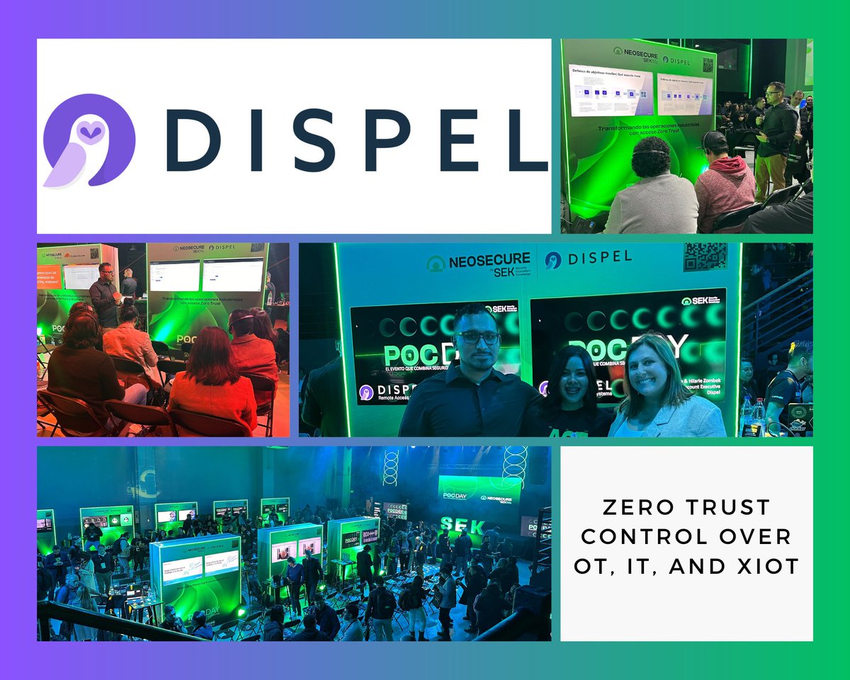 dispelhq's tweet photo. 🔥💡 Dispel's on FIRE at #POCDaybySEK in Santiago! 🇨🇱 Mastering OT, IT &amp; XIOT with style! Cut costs, boost speed, &amp; amp security - all in ONE spot. Ready for next-gen tech? Jump in! 🚀🖥️

🔗: https://t.co/yACrqV8K4l

#Dispel #Neosecure #ITOTXIOT 🌟🔐 https://t.co/nGh9fVGoNa